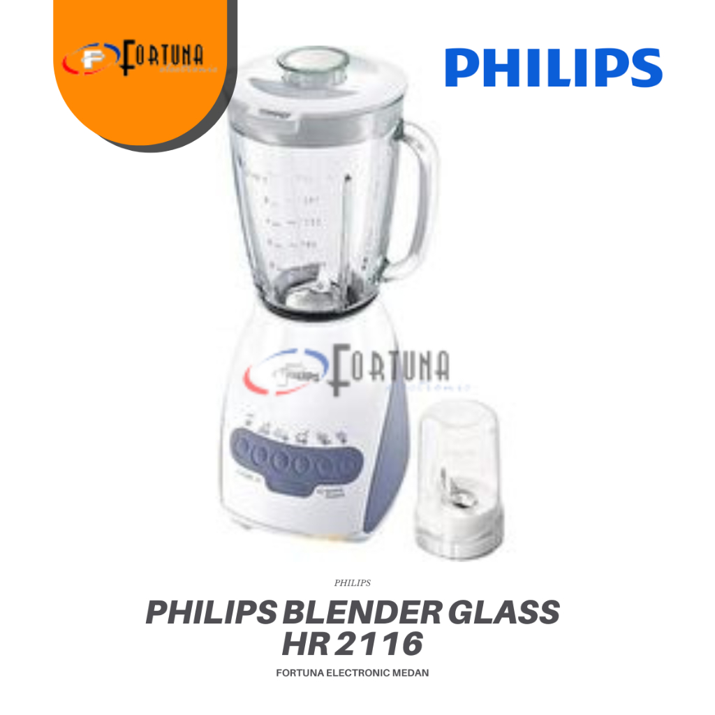 PHILIPS BLENDER KACA HR2116/00/30/40/60 2LITER FULL SET - GARANSI RESMI BISA GOSEND