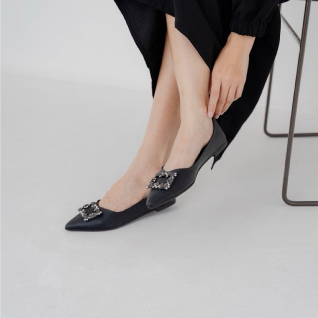 Nanda Millano - Flatshoes Wanita Elegan| Pansus Kerja Kekinian| Flat Shoes Kuliah| Sepatu Balet Hita