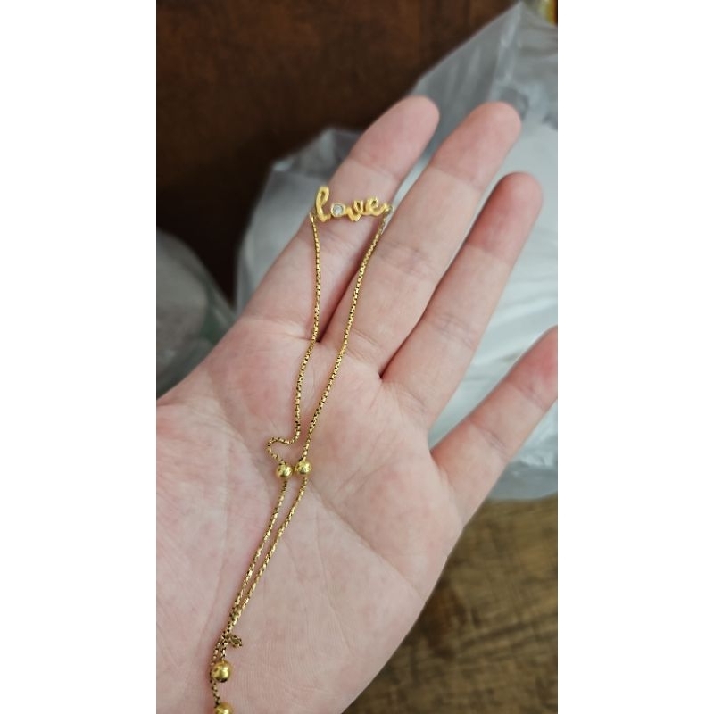 gelang serut italy 2 tali plat emas asli 375 8k mas muda