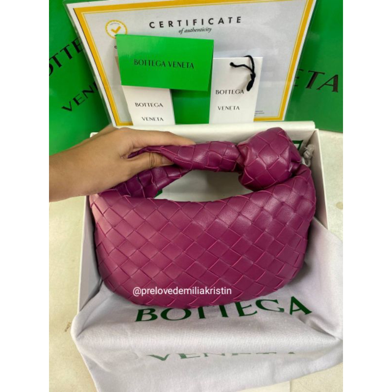 nego preloved rec 2022 bottega jodie mini bag in cinnabar authentic