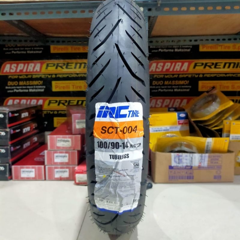 Ban Motor Metik IRC SCT-004 100/90-14 Tubles Free Pentil ban Lexy Aerox PCX Vario 150
