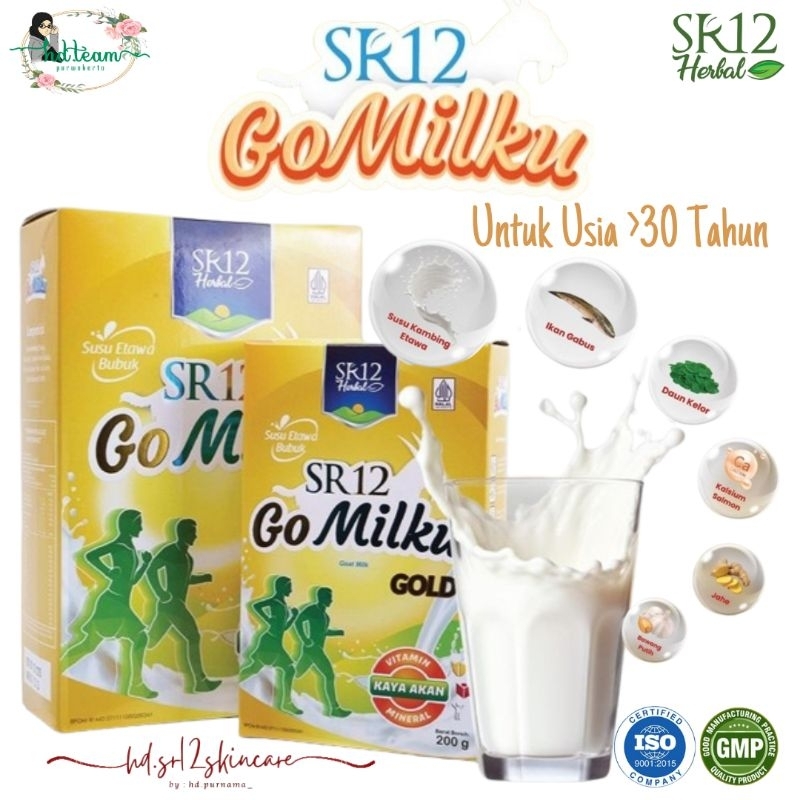 

GOMILKU GOLD SR12 200gr Susu Kambing Etawa Go Milku PREMIUM Mencegah Osteoporosis Meningkatkan Kesehatan Tulang untuk Lanjut Usia (LANSIA)