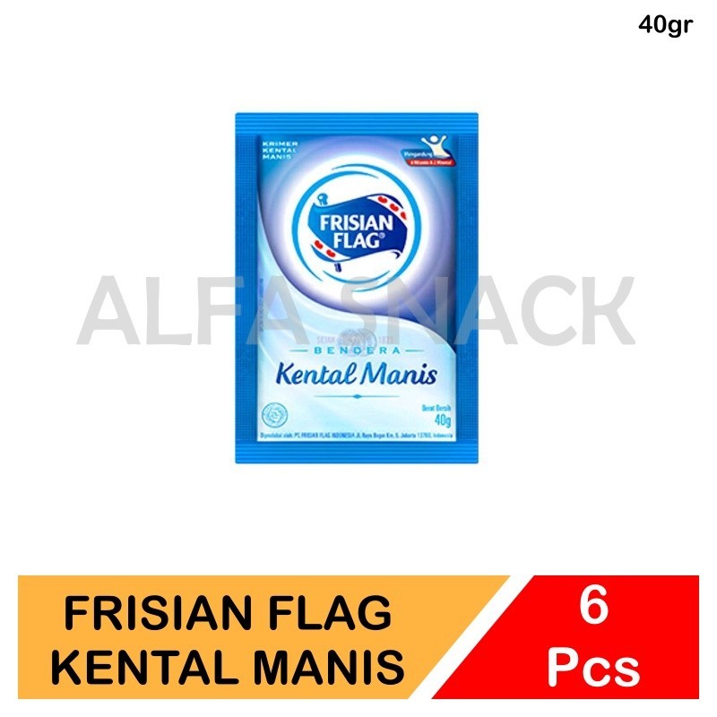 

Frisian Flag Kental Manis Bendera Putih & Coklat Isi 6 Pcs x 40 gram