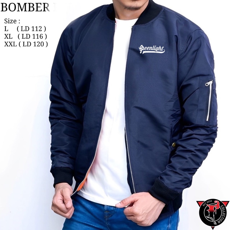 JAKET BOMBER GREENLIGHT / BOMBER GREENLIGHT / BOMBER MURAH