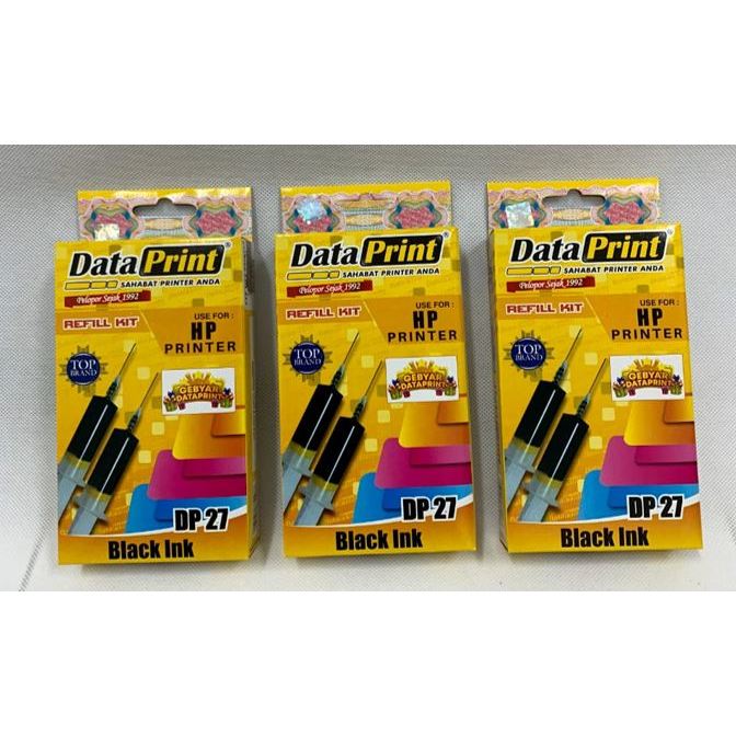 TINTA DATA PRINT HP BLACK 27 | TINTA DATAPRINT 27 HP BLACK | TINTA SUNTIK DATA PRINT BLACK