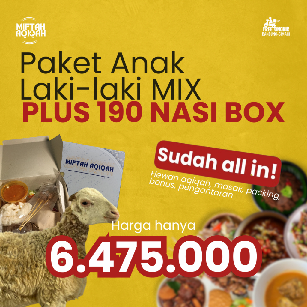 

Paket Aqiqah Anak Laki-laki MIX 190 Box