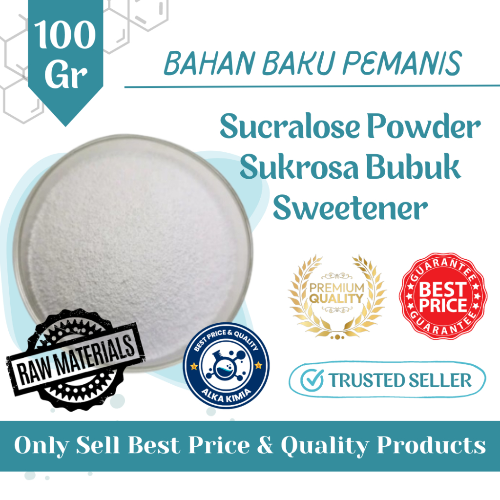 

Premium 100gr Sucralose Powder Sukrosa Bubuk Sweetener Bahan Pemanis
