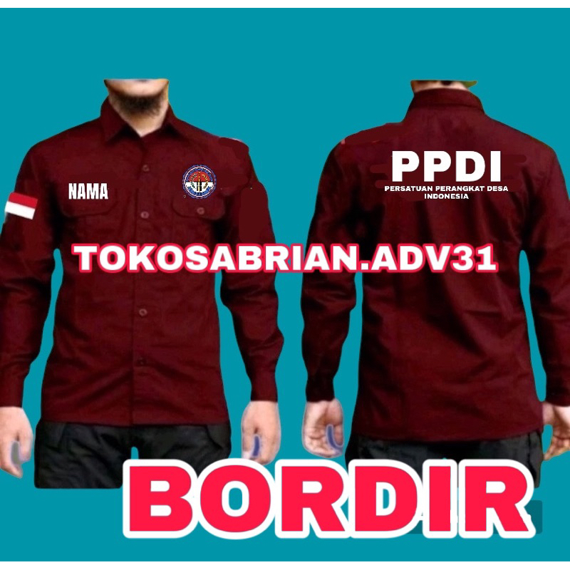 KEMEJA PPDI SERAGAM PPDI BAJU PPDI PDH KERJA PPDI KEMEJA PERANGKAT DESA