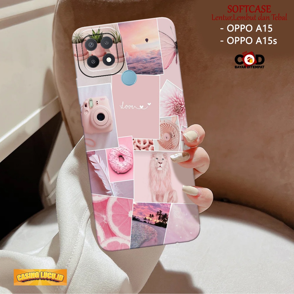 Case Hp OPPO A15 / A15s - Fashion Case AESTHETIC - Casing OPPO A15 / A15s - Softcase TPU Pro Camera