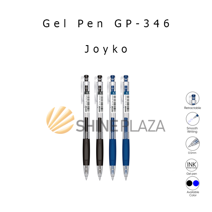 

Pulpen Gel Pen Joyko MyTeam GP-346 0.5mm - Bolpen Pena Gel Hitam Biru 0,5 mm