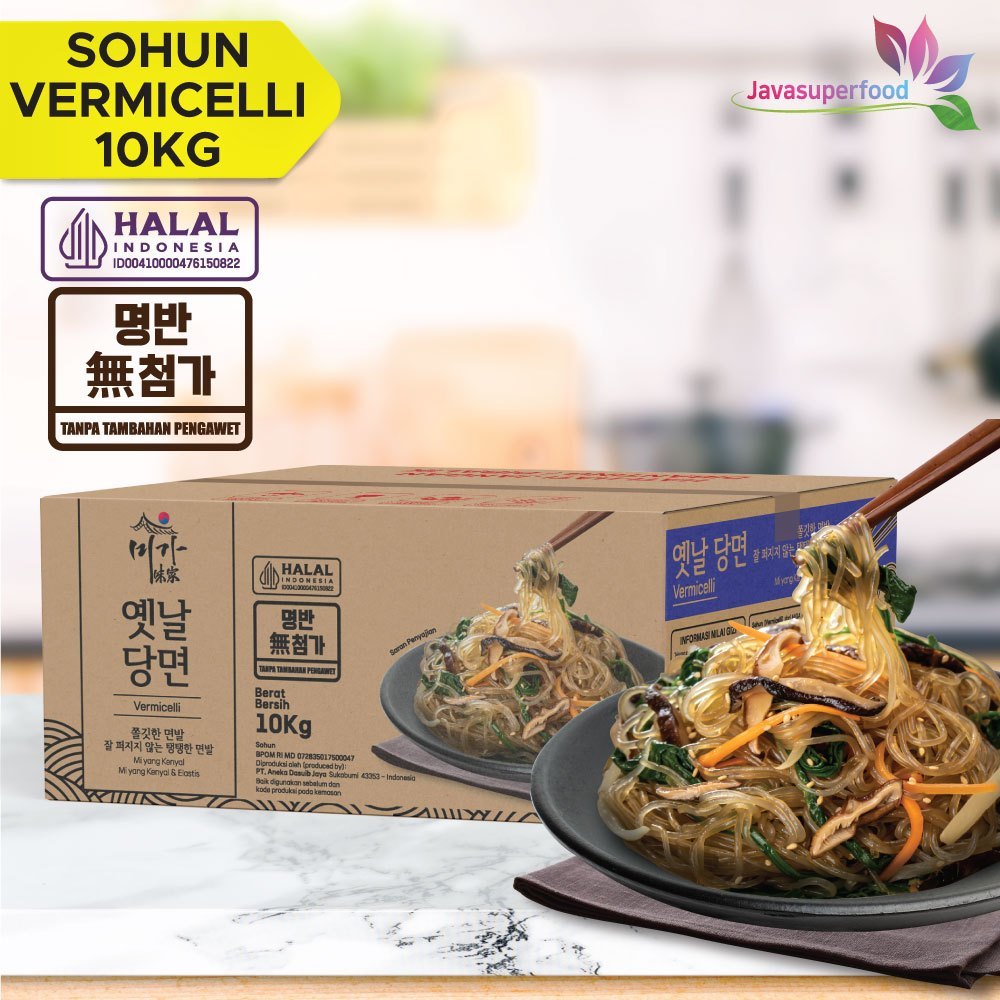 

KOREAN VERMICELLI HALAL 10KG Mie Japchae / Sohun Soun Bihun Korea Halal