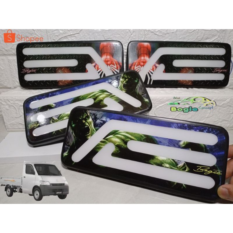 STOPLAMP MOBIL PICKUP GRANMAX LAMPU LED VARIASI COSTUM SEIN KEDIP