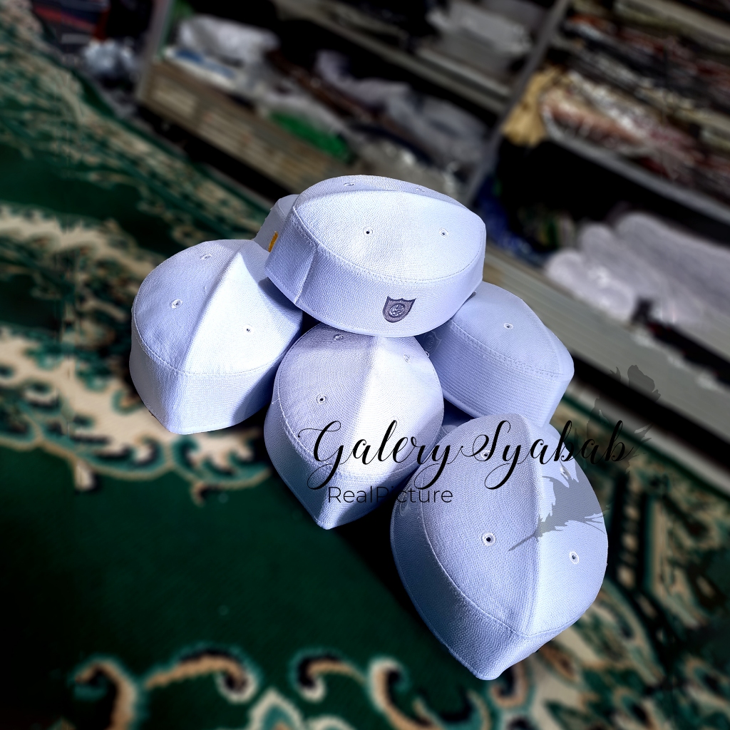 KOPIAH HAJI/KOPYAH ABDUL/PECI MALAYSIA AL-HAMID/ABDUL HAMID PUTIH POLOS PECI HAJI ALAY
