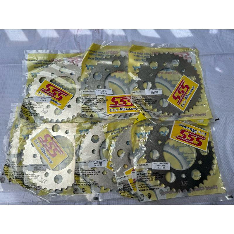 Gear sss Gear belakang sss 415 Vixion Scorpio Mx king Byson R15 old Original sss