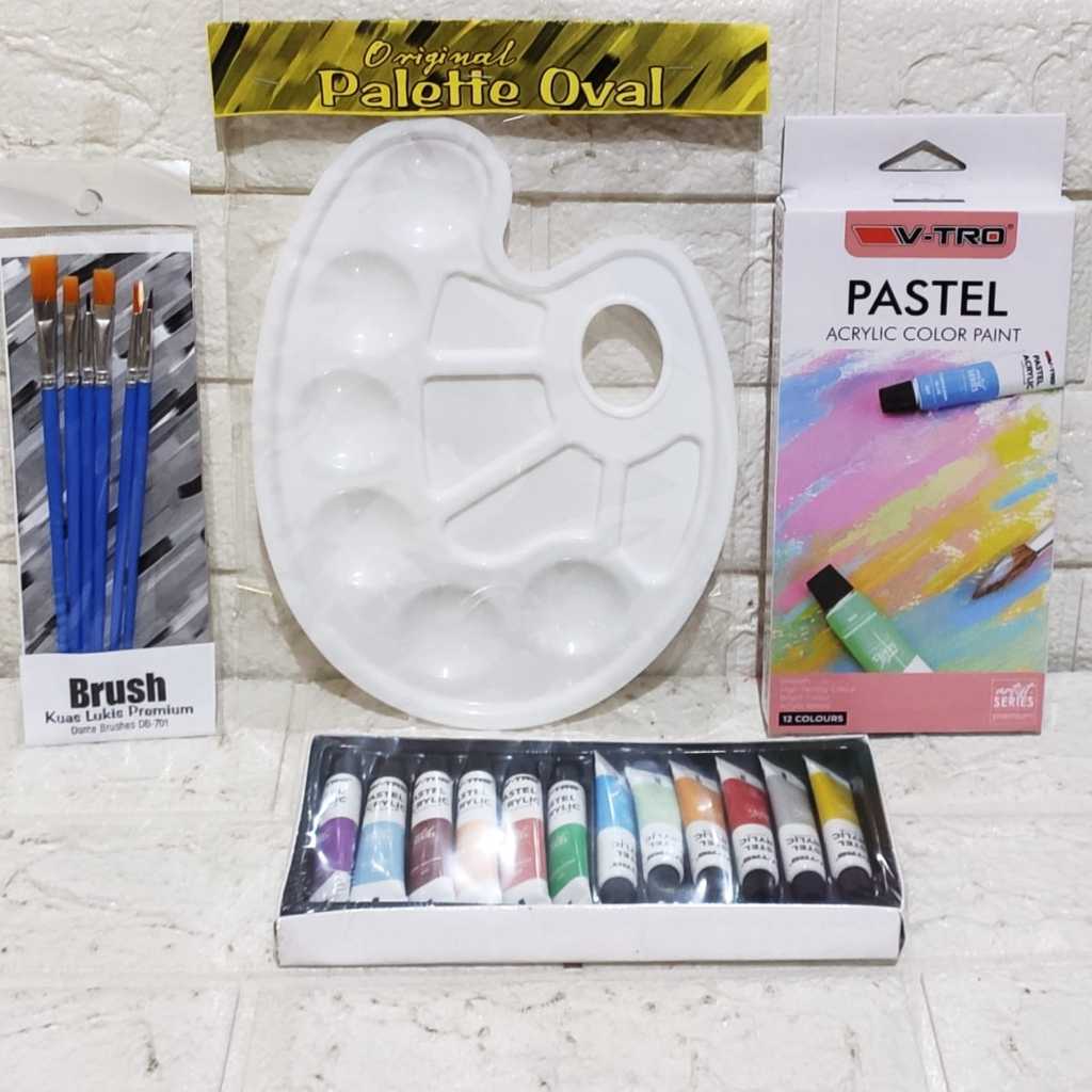 

Mi Paket 3in1 KUAS PALET dan CAT Set