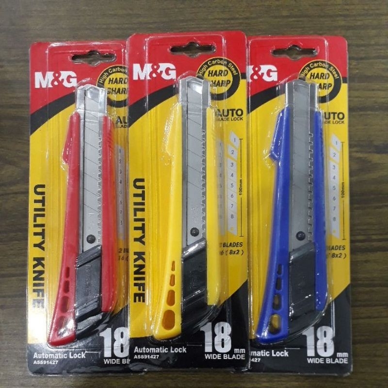 

UTILITY KNIFE ASS91427 18mm AUTO-LOCK : M&G