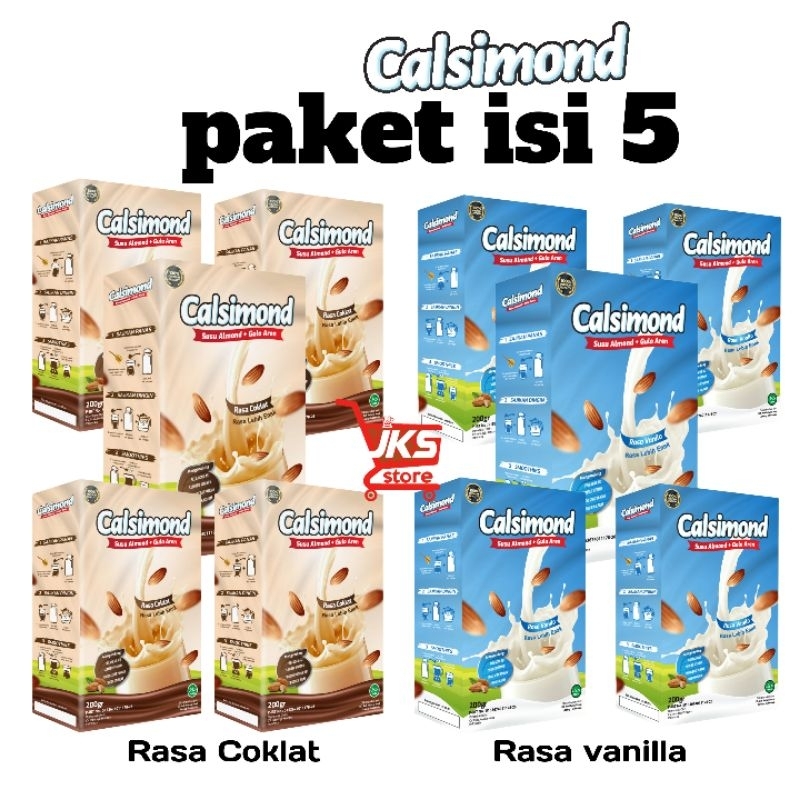 

PAKET ISI 5 SUSU ALMOND CALSIMOND GULA AREN 200 GRAM