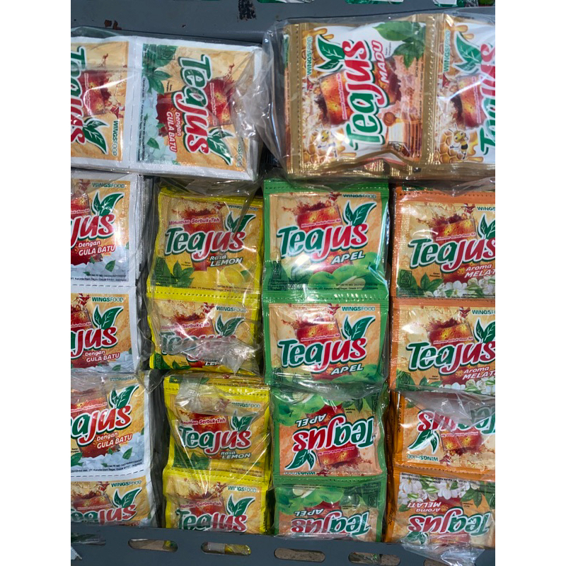 

Teajus gulabatu, melati, apel, madu dan lemon 1 pak (60 pcs = 6 renceng).