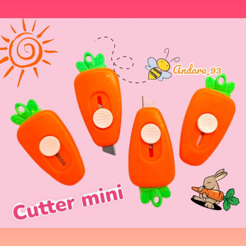 

CUTTER MINI CARROT PISAU MINI ALAT PEMOTONG KERTAS SERBAGUNA