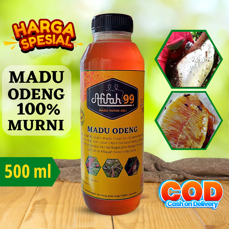 

Madu Asli - Madu Odeng (500 ml) Madu Afifah 99 - Madu Hutan Asli Murni
