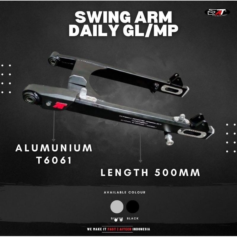 Swing Arem Arm AITECH GL PRO MAX MEGAPRO ALUMINIUM ORIGINAL AI TECH RACING HEREX
