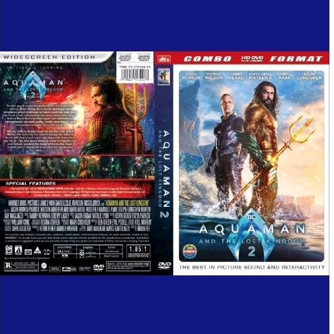 kaset DVD new AQUAMAN 2 and the lost kingdom 2023