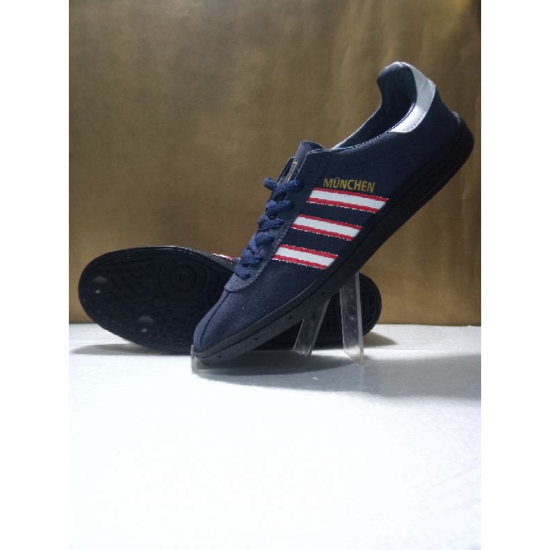 SEPATU ADIDAS MUNCHEN NAVY PREMIUM MIRROR 1.1 BNIB
