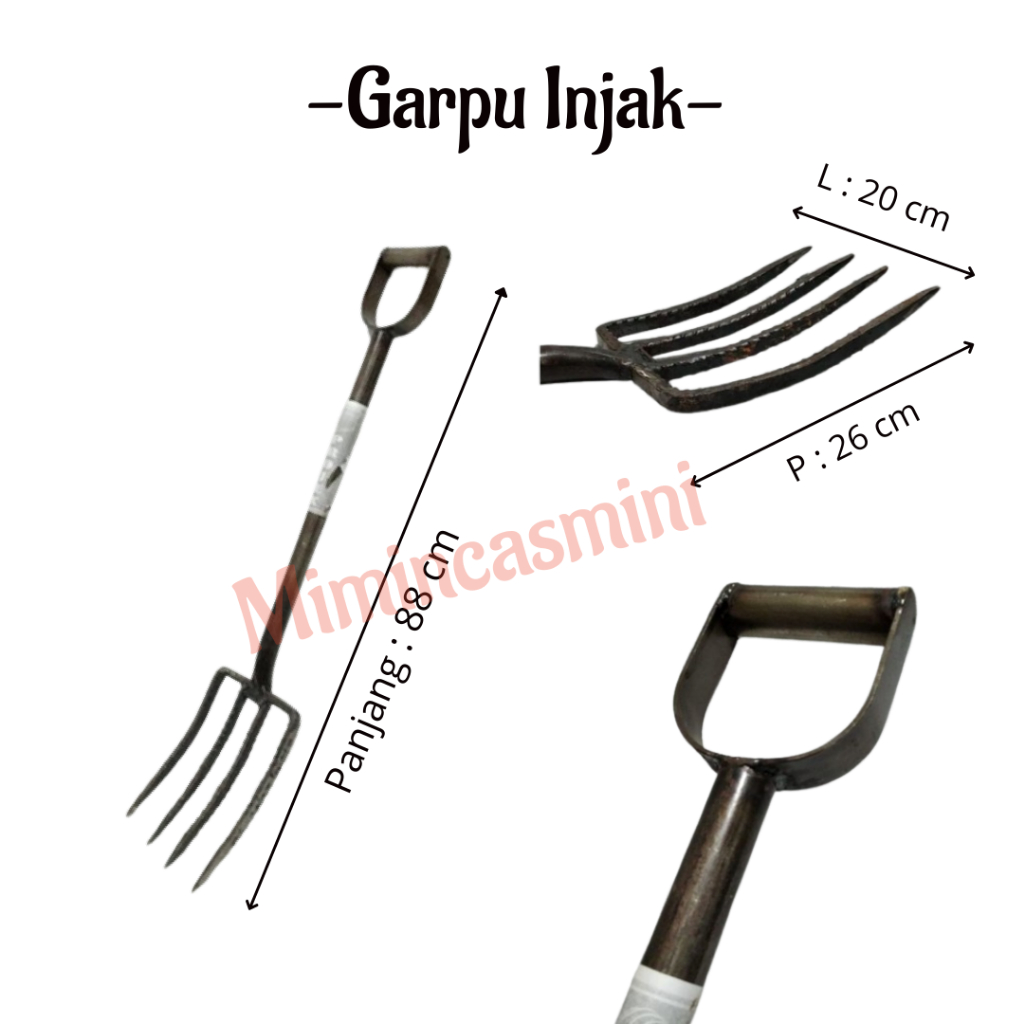 GARPU TANAH / GARPU INJAK / GARPU TANAH INJAK BESI BETON