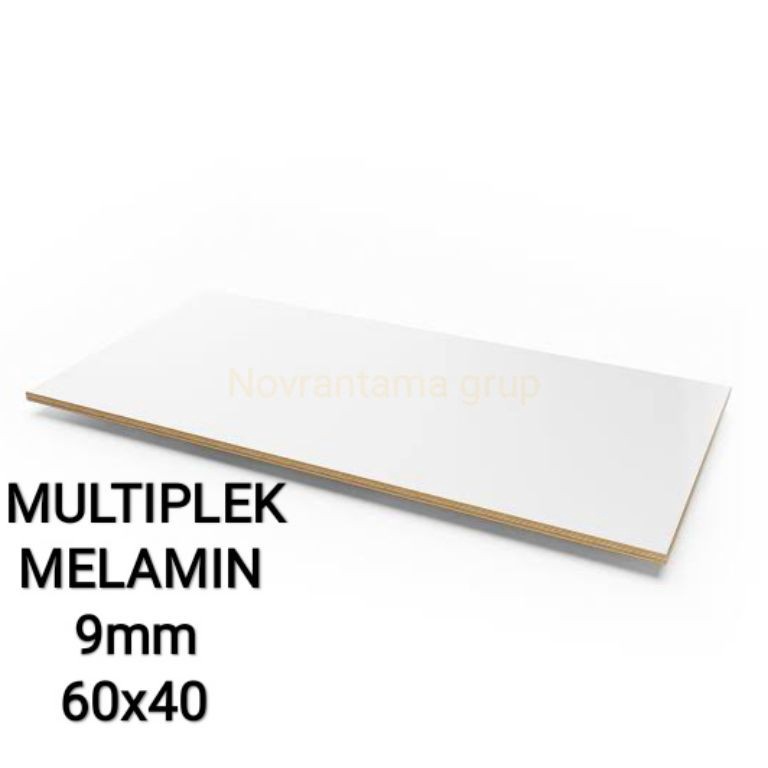 Modern Multiplek  Triplek melamin putih 9mm 6x4cm melaminto plywood white