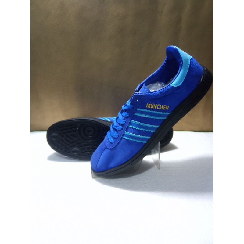 SEPATU ADIDAS MUNCHEN BLUE PREMIUM MIRROR 1.1 BNIB