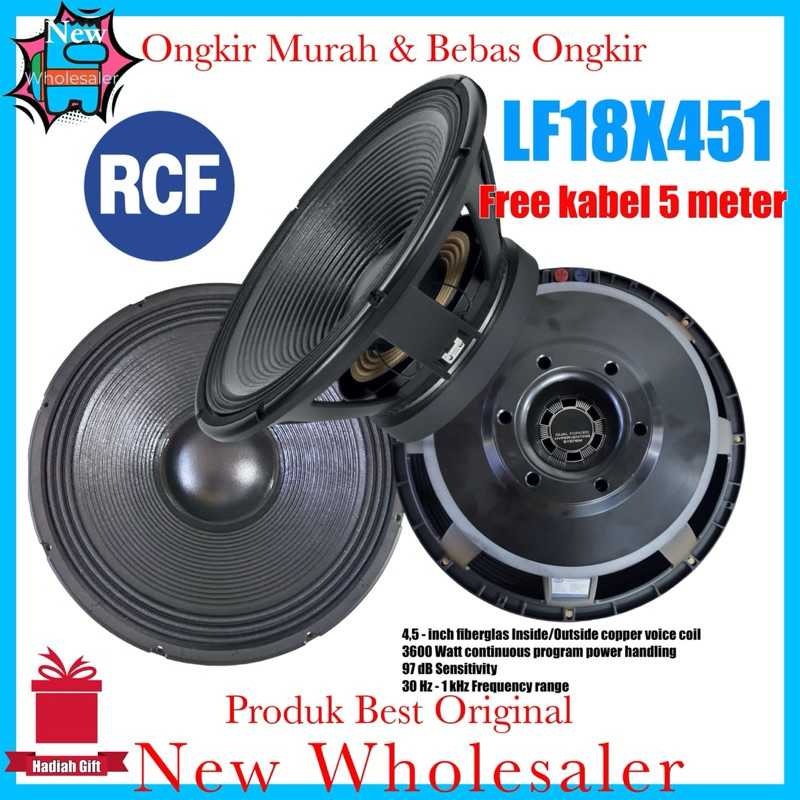 speaker 18 inch RCF balap LF18X451 precision made Italy import