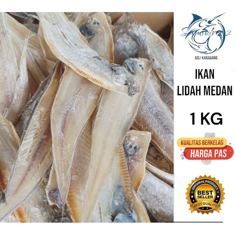 

Ikan Asin Lidah Medan Asin Murah - 1Kg