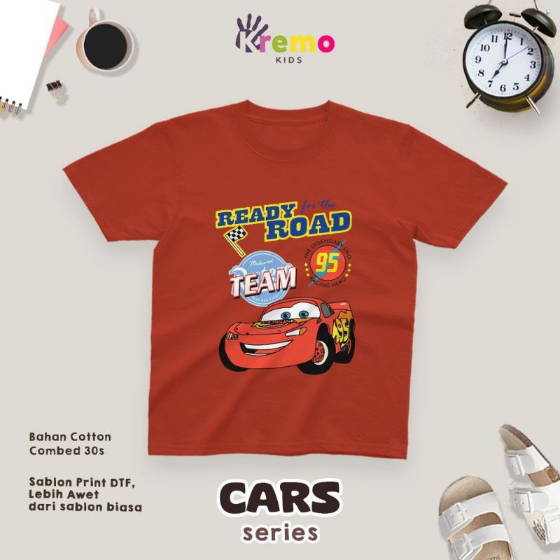 kaos anak cars series