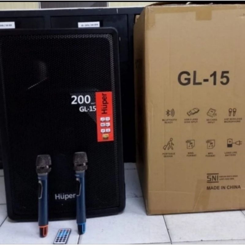 speaker huper GL15/GL 15 speaker portable wireless
