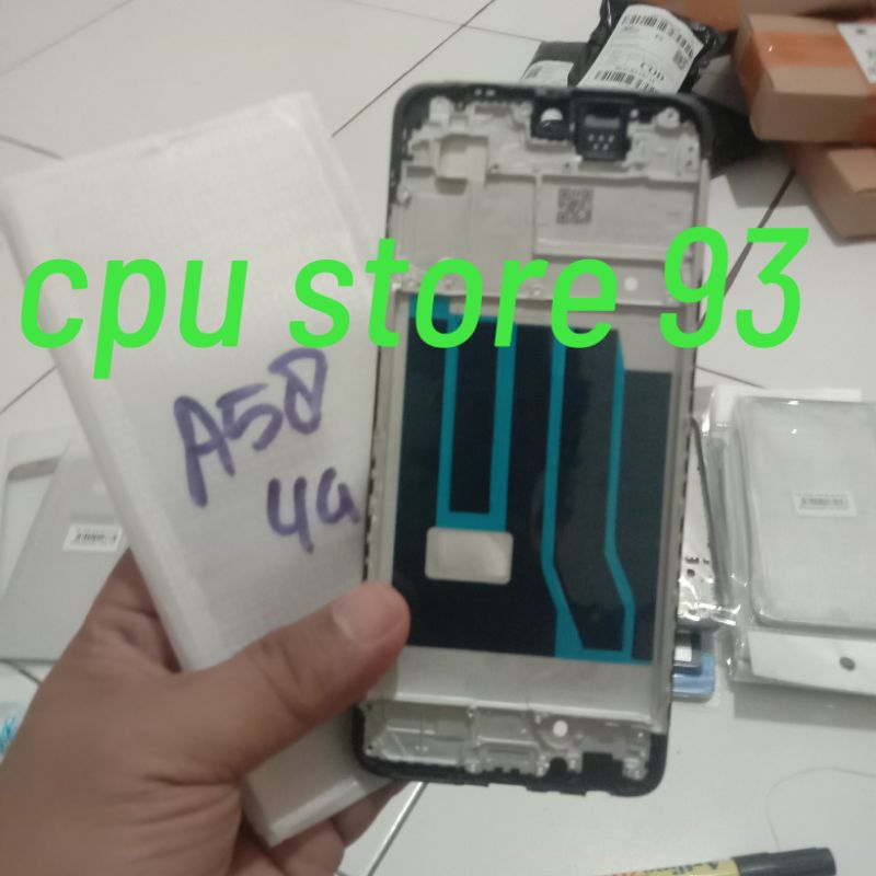 FRAME LCD OPPO A58 4G ORIGINAL - FRAME MIDLE TULANG TENGAH TATAKAN LCD OPPO A58 4G ORI
