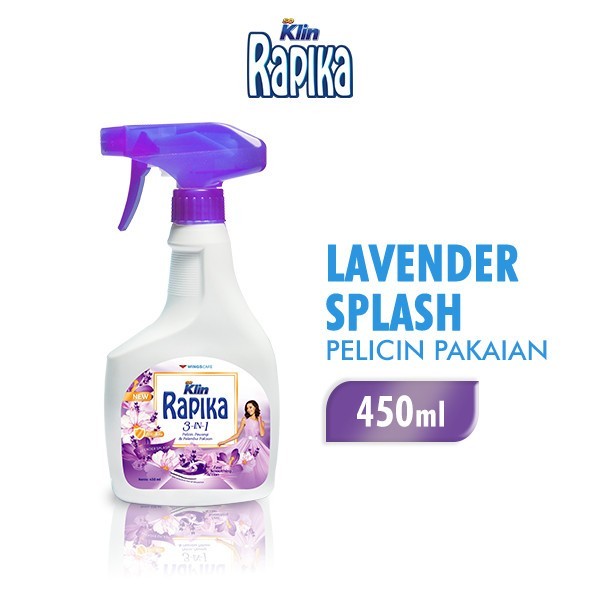 Rapika Pelicin dan Pewangi Pakaian 450 ml botol semprot spray