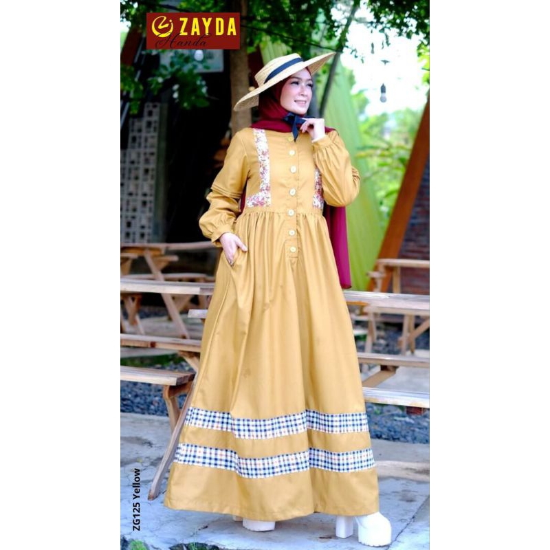 Zayda Gamis Handa 125 Yellow / Gamis Zayda Daily