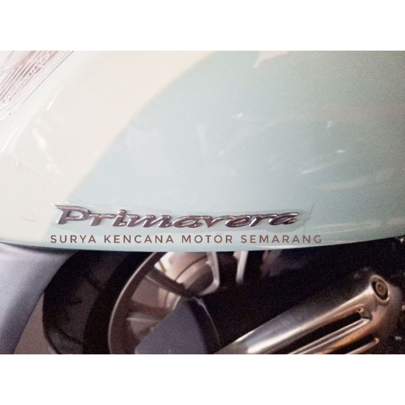 Logo emblem samping PRIMAVERA Vespa Matic Primavera original
