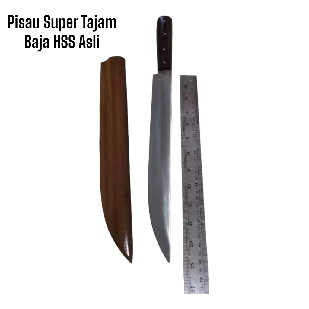 Pisau Dapur Chef Lokal Baja HSS Super Tajam Anti Copot