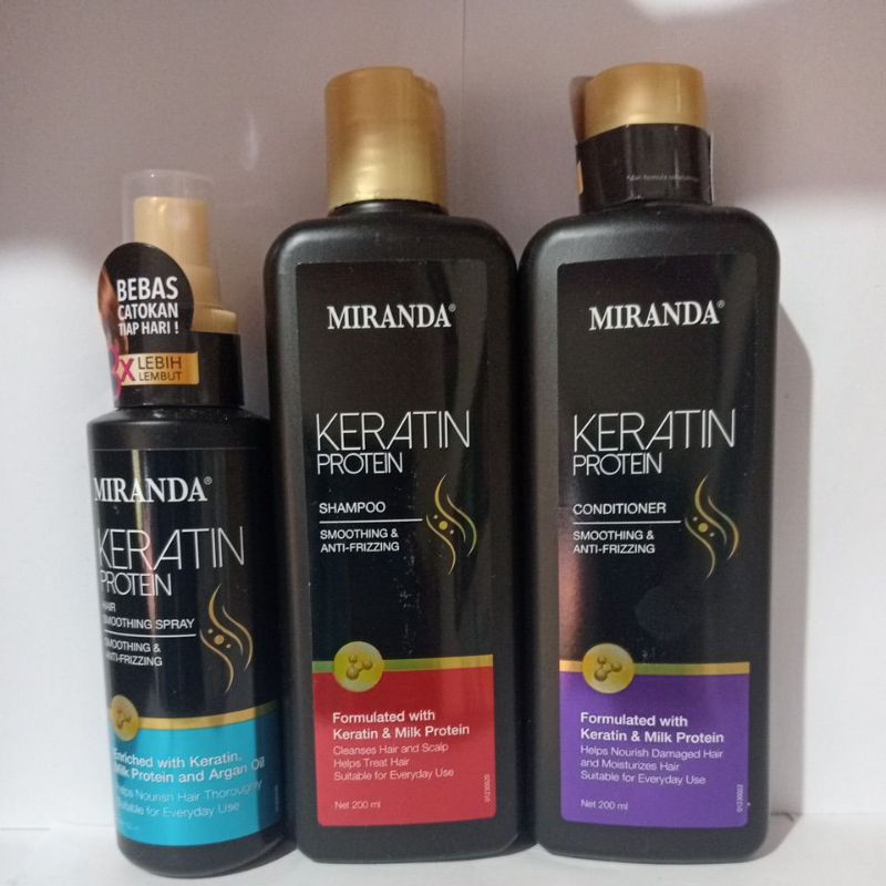MIRANDA KERATIN PROTEIN SAMPO/CONDITIONER/SERUM HAIR VITAMIN KERATIN