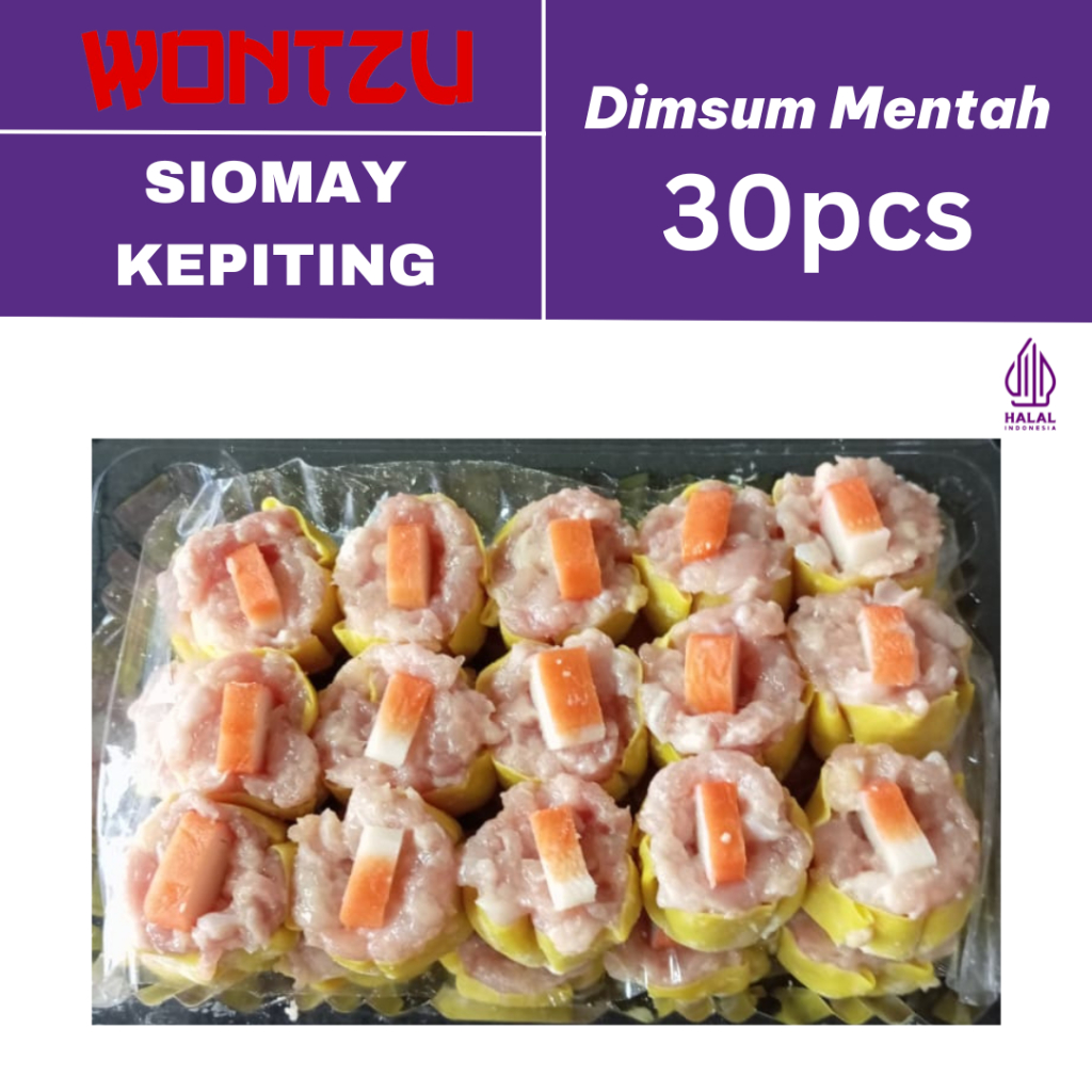 

Dimsum Siomay Kepiting isi 30 Pcs - 100% Halal (Minimal 30 Pcs)