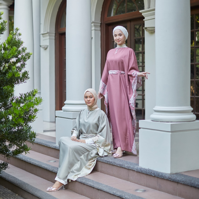 Tabita Kaftan - Kaftan Busana Muslim Wanita - Kaftan Lebaran - Kaftan Bahan Shakila - Gamis Lebaran