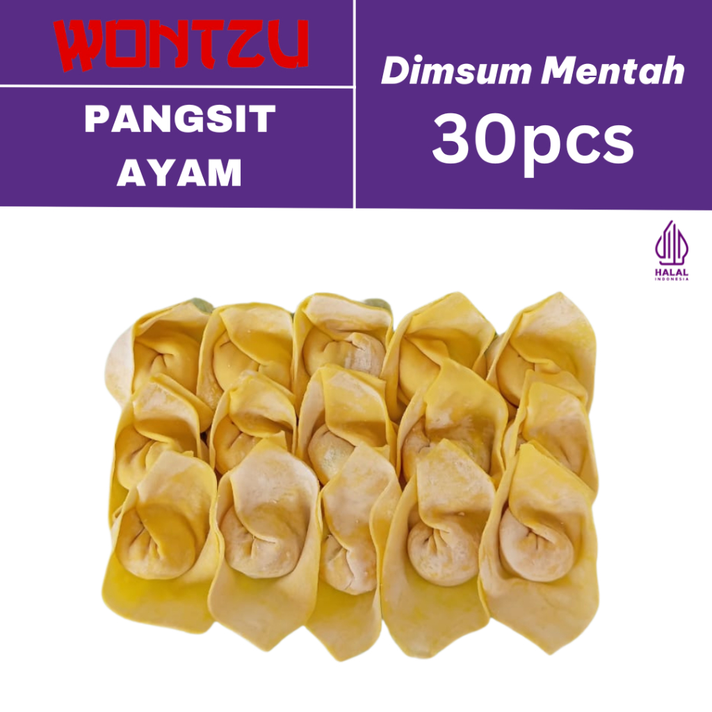 

Dimsum Pangsit Ayam Mentah - 30pcs - 100% Halal (Minimal Pembelian 24-30 Pcs)