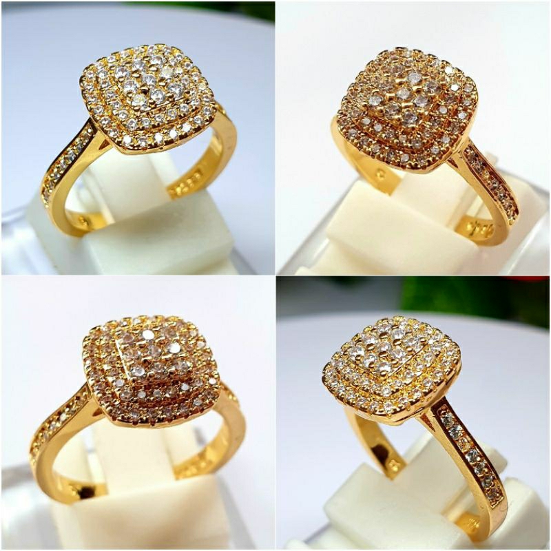 Cincin Swarovski Wanita Cincin Emas Wanita Cincin Berlian Replika Cincin Pesta Mewah
