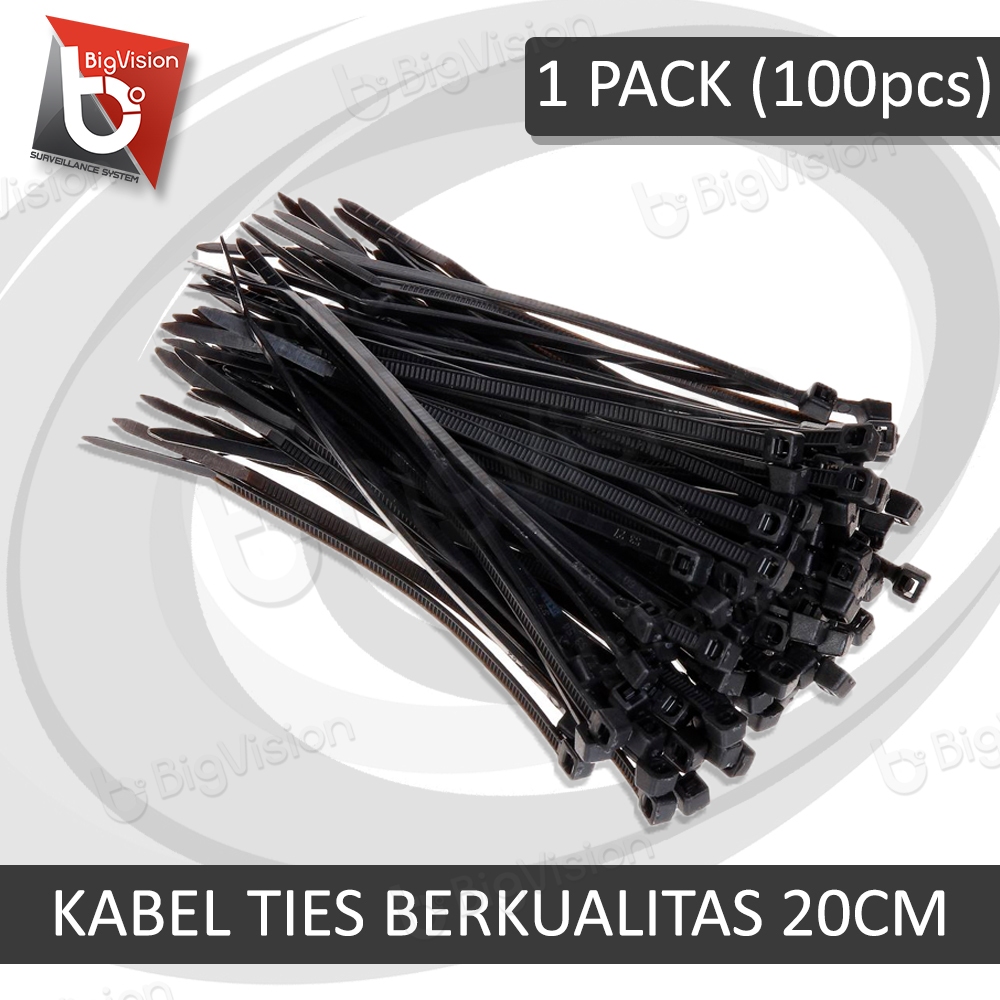 KABEL TIS 20 CM HITAM ZIP TIES BAGUS KABEL TIES 20 CM CABLE STRAP KSS