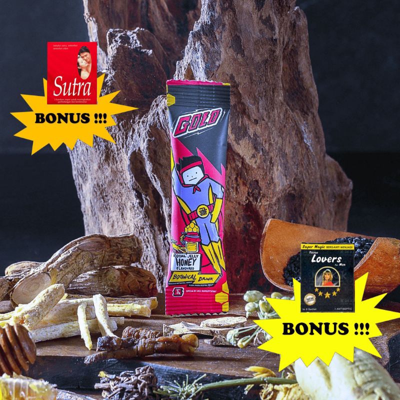 GOLO GINSENG Suplement Vitalitas Pria - 1Scht 100% ORI free 1scht lovers/sutra