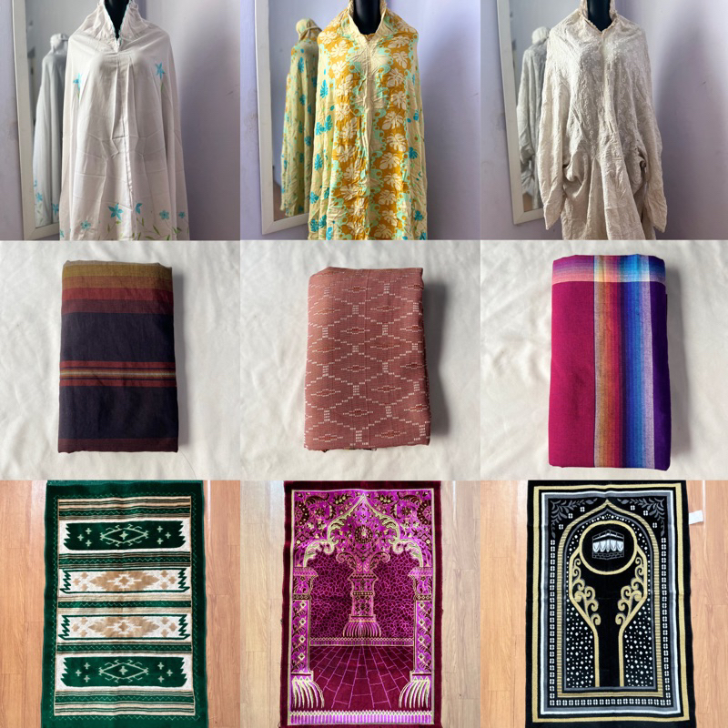 TERMURAH MUKENA / MUKENA TERUSAN / MUKENA TWO PIECE / SAJADAH / SAJADAH JUMBO / SARUNG / SARUNG TENU