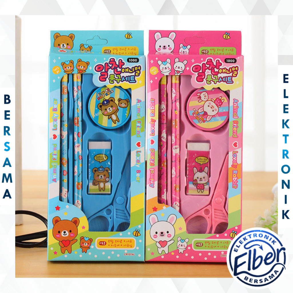 

ELBER 2014 Alat Tulis Set Lengkap 5 In 1 Motif Karakter Lucu Y1702