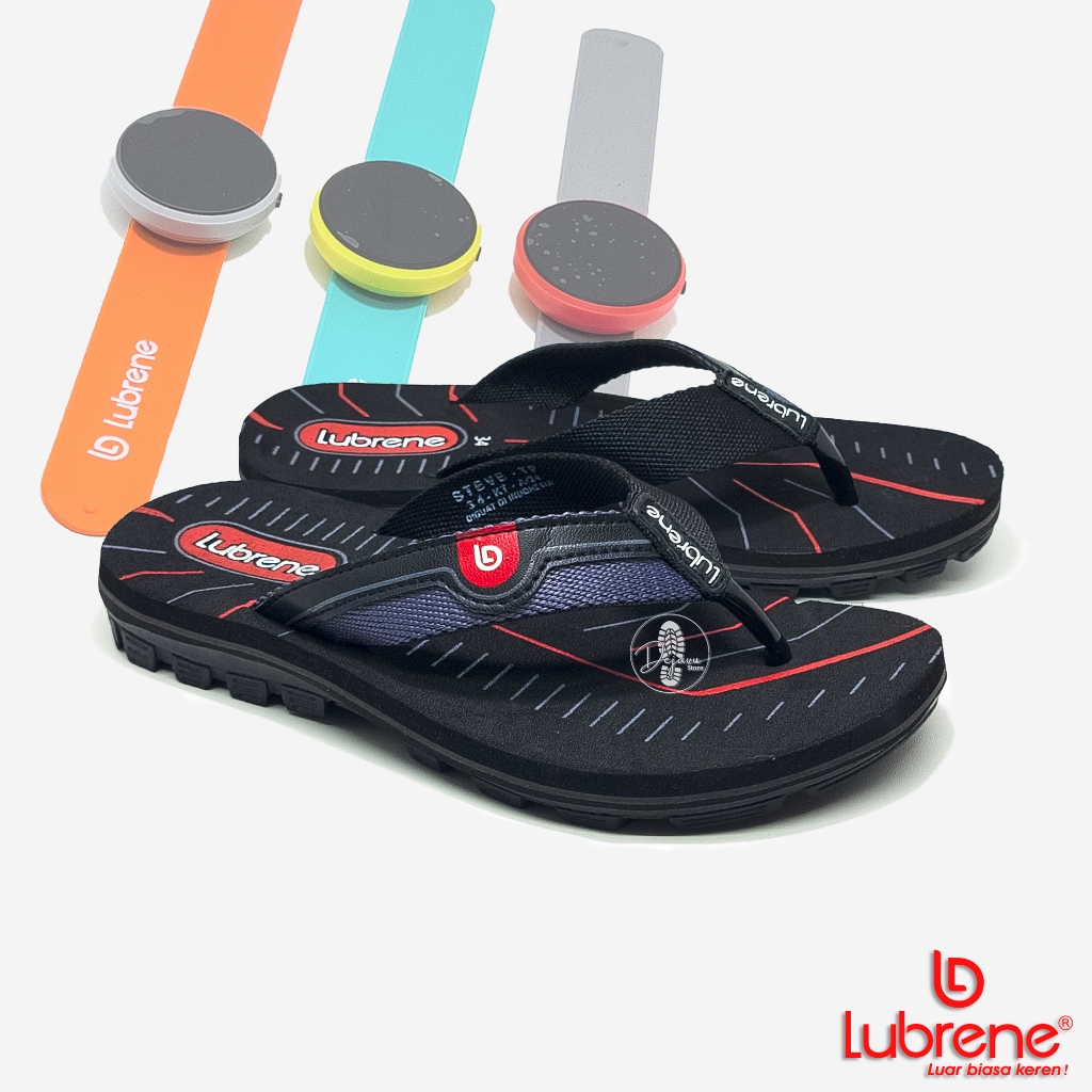Sandal Jepit Anak Cowok Pria Berhadiah Jam LUBRENE STEVE Terbaru Sendal anak laki fashion travel adv