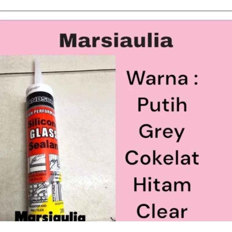 

Handsome sealant Lem kaca aquarium silicon botol Putih Grey / Cokelat